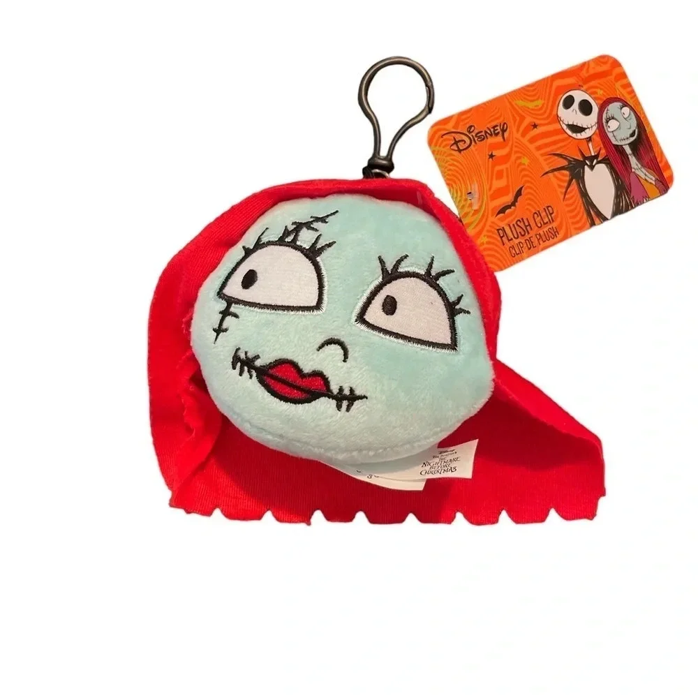 Disney THE NIGHTMARE BEFORE CHRISTMAS Plush Clip Set SALLY & JACK SKELLINGTON